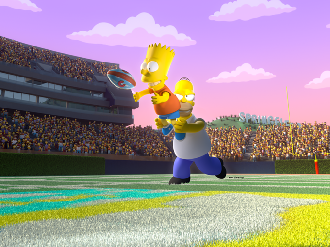 The Simpsons Funday Football